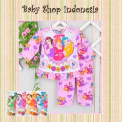 large PU375 Piyama Kaos Korea Three Princess Big 75 Pink